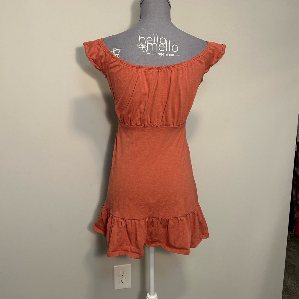 Dusty Pink Ruffle Hem Dress - Picture 5 of 7
